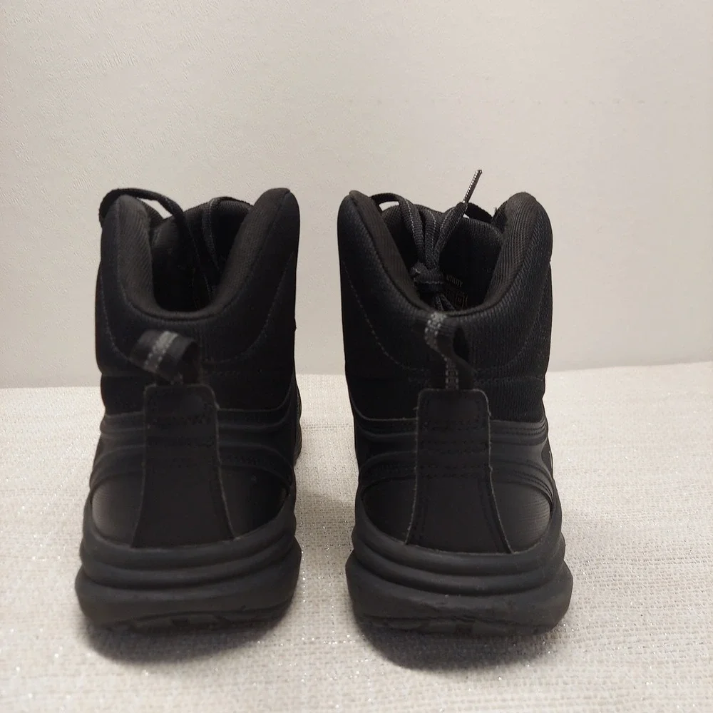 KEEN Utility Vista Energy Mid Work Boots Black Carbon Fiber Safety Toe Mens 11.5